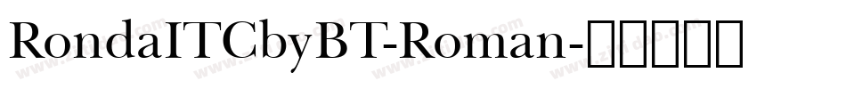 RondaITCbyBT-Roman字体转换