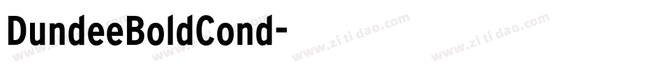 DundeeBoldCond字体转换