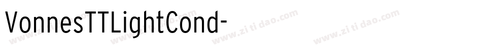 VonnesTTLightCond字体转换