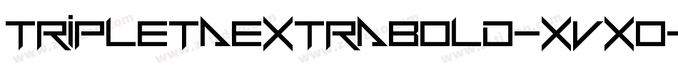 TripletaExtrabold-xVx0字体转换