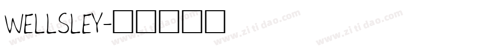 WELLSLEY字体转换