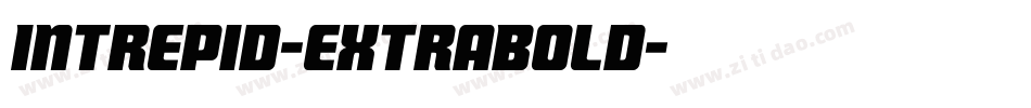 Intrepid-ExtraBold字体转换