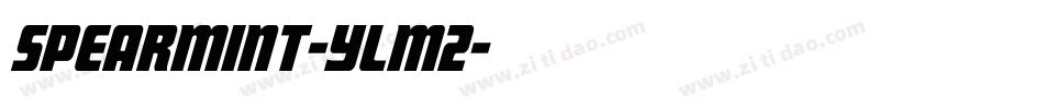 SpearMint-YlM2字体转换