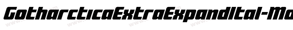 GotharcticaExtraExpandItal-Mo6v字体转换