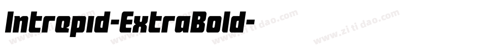 Intrepid-ExtraBold字体转换