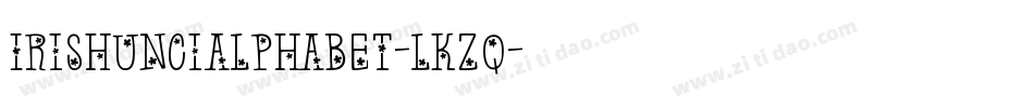 Irishuncialphabet-lKzq字体转换