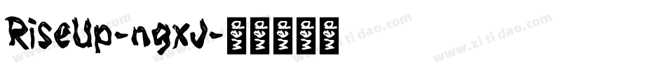 RiseUp-ngxJ字体转换
