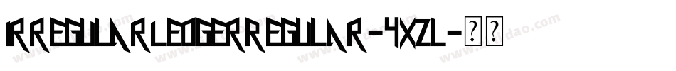 IrregularLedgerRegular-4xzl字体转换