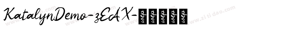KatalynDemo-zEAX字体转换