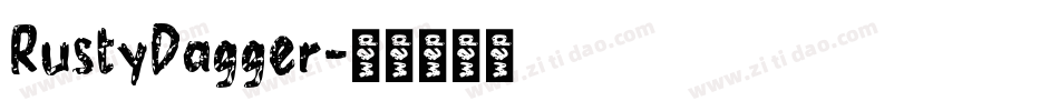 RustyDagger字体转换