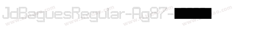 JdBaguesRegular-Ag87字体转换
