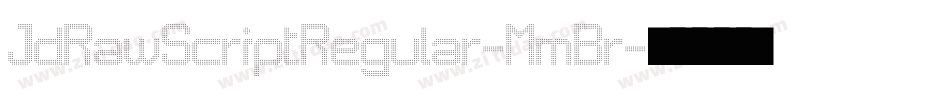 JdRawScriptRegular-MmBr字体转换