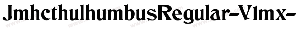 JmhcthulhumbusRegular-V1mx字体转换
