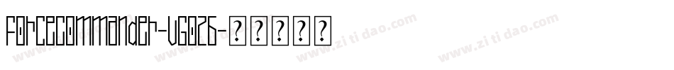 ForceCommander-VGOZ6字体转换
