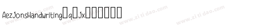 AezJonsHandwriting-q3Jx字体转换