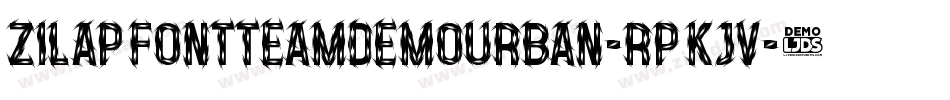 ZilapFontTeamDemoUrban-RpKjV字体转换