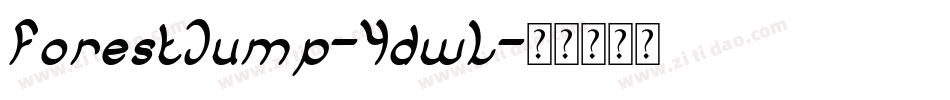 ForestJump-YdwL字体转换