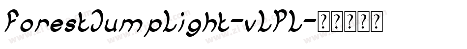 ForestJumpLight-vLPL字体转换