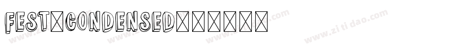 fest-condensed字体转换