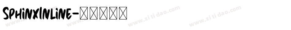 SphinxInline字体转换