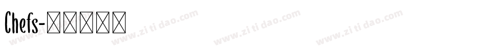 Chefs字体转换