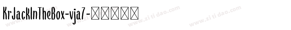 KrJackInTheBox-vja7字体转换