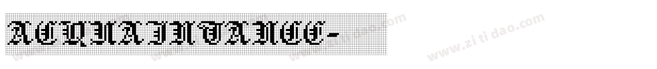 ACQUAINTANCE字体转换