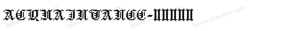 ACQUAINTANCE字体转换