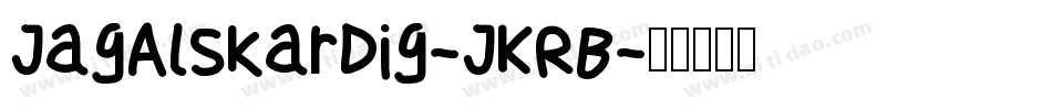 JagAlskarDig-JKRB字体转换