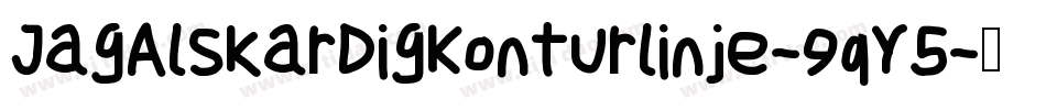 JagAlskarDigKonturlinje-9qY5字体转换