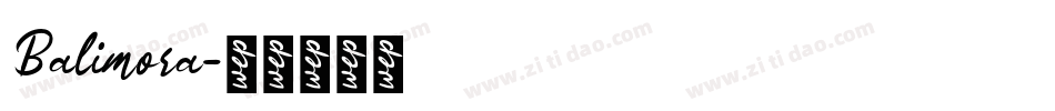 Balimora字体转换