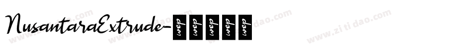NusantaraExtrude字体转换