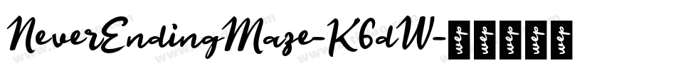 NeverEndingMaze-K6dW字体转换