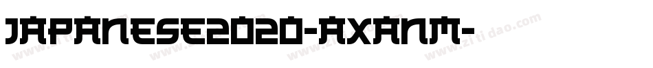 Japanese2020-axanm字体转换
