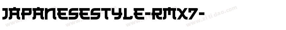 JapaneseStyle-rmX7字体转换