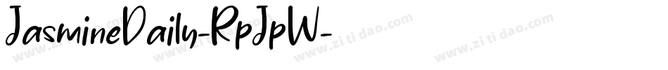 JasmineDaily-RpJpW字体转换