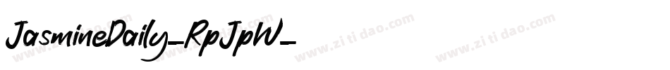 JasmineDaily-RpJpW字体转换