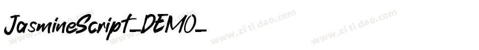 JasmineScript-DEMO字体转换