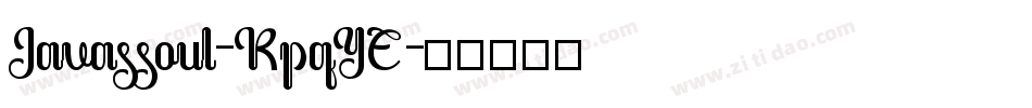 Javassoul-RpqYE字体转换