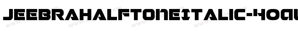 JeebraHalftoneItalic-4OAW字体转换