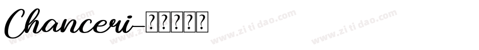 Chanceri字体转换