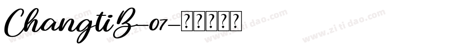 ChangtiB-07字体转换