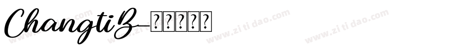 ChangtiB字体转换