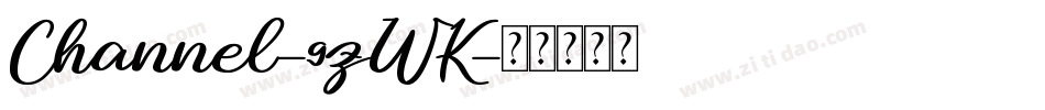 Channel-9zWK字体转换
