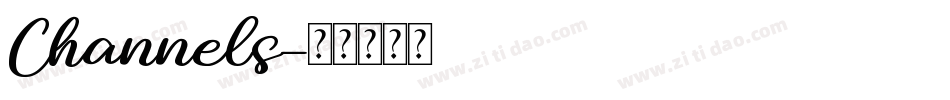 Channels字体转换