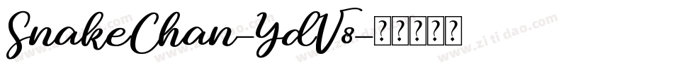 SnakeChan-YdV8字体转换