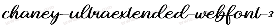 chaney-ultraextended-webfont-3字体转换