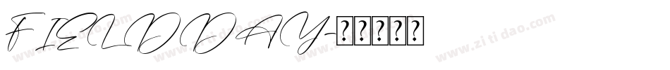 FIELDDAY字体转换