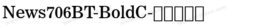 News706BT-BoldC字体转换