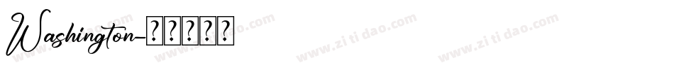 Washington字体转换